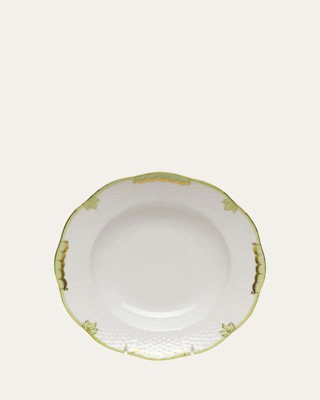 Princess Victoria Green Rim Soup Bowl